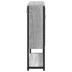 vidaXL Armoire à miroir de salle de bain sonoma gris bois d’ingénierie
