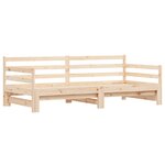 vidaXL Lit de jour et lit gigogne sans matelas 80x200 cm bois massif