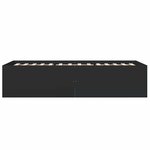 vidaXL Cadre de lit sans matelas noir 75x190 cm