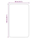 vidaXL Tapis Shaggy à poils longs NAVARRA rose poudré 80x150 cm