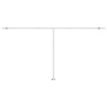 vidaXL Auvent manuel rétractable sur pied 600x300 cm Jaune/Blanc