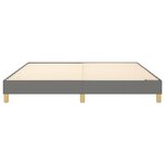 vidaXL Cadre de lit Gris foncé 160 x 200 cm Tissu