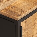 vidaXL Meuble TV 110x35x40 cm bois massif de manguier brut