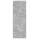vidaXL Armoire murale avec portes en verre gris béton 35x37x100 cm