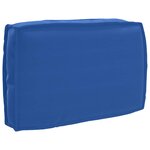 vidaXL Set de coussins de palette 3 Pièces Bleu royal 120 x 80 x 12 cm
