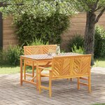 vidaXL Ensemble de salle à manger de jardin 3 pièces en bois d'acacia
