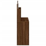 vidaXL Coiffeuse avec miroir chêne marron 96x39x142 cm