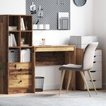 vidaXL Bureau d'écriture rustique Finition vieux bois Bois 80 x 40 x 76 cm