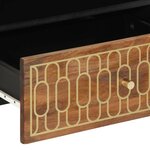 vidaXL Meuble TV 80x33x46 cm bois massif de manguier