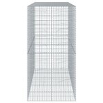 vidaXL Panier gabion avec couvercle 250x100x200 cm fer galvanisé