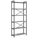 vidaXL Bibliothèque Sonoma gris 80 x 30 x 188 cm Bois d'ingénierie