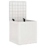 vidaXL Boîte de Rangement de Jardin Blanc 55 x 53 x 57 cm