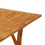 vidaXL Table de jardin 85x85x75 cm Bois d'acacia solide