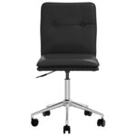vidaXL Chaises à manger lot de 6 noir similicuir