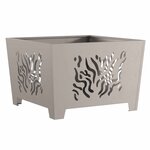 vidaXL Braise Marron 60 x 60 x 40 cm Acier