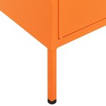 vidaXL Armoire de rangement Orange 80x35x101 5 cm Acier
