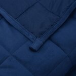 vidaXL Couverture lestée Bleu 220x240 cm 11 kg Tissu