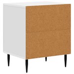 vidaXL Cabinet de chevet Blanc brillant 43 x 34 5 x 50 cm