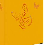 vidaXL Porte-parapluie Moutarde 15 5 x 15 5 x 49 cm Métal