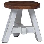 vidaXL Tabouret Naturel 22 x 22 x 24 cm Bois d'Acajou