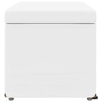 vidaXL Tabouret Blanc Cuir Synthétique et Bois Composite