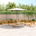 vidaXL Salon palette de jardin 6 Pièces bois d'acacia massif