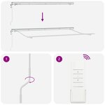 vidaXL Auvent Rétractable Gris clair et Blanc