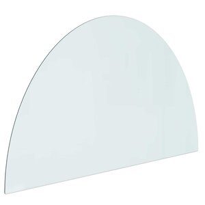 vidaXL Plaque en verre de cheminée Transparent 1000 x 600 mm Verre