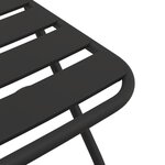 vidaXL Chaises de jardin pliantes 2 Pièces Anthracite 42x52x82 cm Acier enduit de poudre