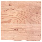 vidaXL Étagère de vasque murale acier et bois de chêne massif