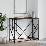 vidaXL Table console chêne marron 100x40x80 cm bois d'ingénierie