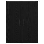 vidaXL Armoire Murale Montage mural 2 Pièces Chêne noir 69 5 x 34 x 90 cm