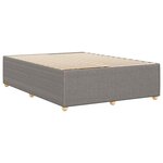vidaXL Cadre de lit sans matelas taupe 140x190 cm tissu