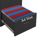 vidaXL Classeur Anthracite 46x62x133 cm Acier