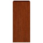 vidaXL Jardinière 32x29x75 cm acier corten