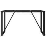vidaXL Pieds de table à manger cadre en O 120x60x73 cm acier
