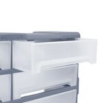 vidaXL Organisateur multi-tiroirs avec 8 grands tiroirs 52x16x37 cm
