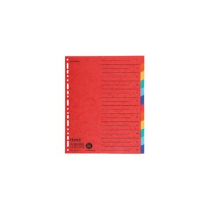 Intercalaires A4+ 12 Positions En Carte Recyclée - Couleurs Assorties - X 20 - Falken