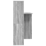 vidaXL Bureau Sonoma gris 131 5 x 50 x 106 5 cm Bois d'ingénierie