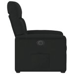 vidaXL Fauteuil inclinable électrique noir tissu
