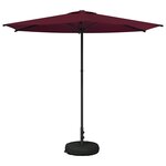 vidaXL Parasol de jardin avec base 270 x 270 cm Polyester