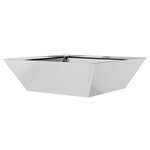 vidaXL Set de 5 Jardinières Bol de Jardin 50x50x15 cm en Acier Galvanisé