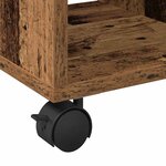 vidaXL Table d'appoint Bois ancien 50 x 30 x 55 cm Bois d'ingénierie