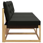 vidaXL Sofa de milieu extérieur Bois d'Acacia Massif Blanc
