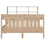 vidaXL Cadre de lit sans matelas 135x190 cm bois de pin massif