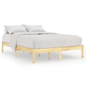 vidaXL Cadre de lit sans matelas bois massif 140x200 cm
