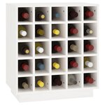 vidaXL Armoire à vin Blanc 55 5x34x61 cm Bois de pin massif