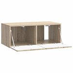 vidaXL Meuble TV mural 59 5 x 31 cm Chêne Sonoma Bois d'ingénierie