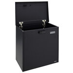 Boîte à colis en acier Bigpack Base EP2104E code  gros colis  47 x 46 x 24 cm  Noir