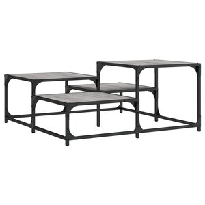 vidaXL Table basse sonoma gris 87 5x87 5x40 cm bois d'ingénierie
